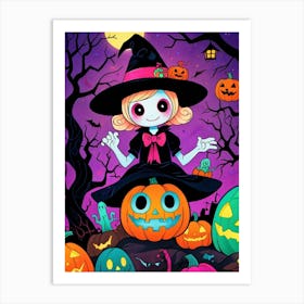 Halloween Witch 8 Art Print