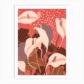 Laceleaf Flower Big Bold Illustration 1 Art Print