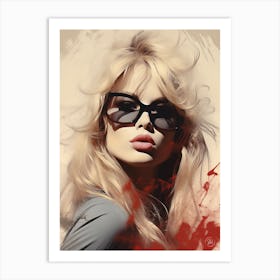 Girl In Sunglasses Art Print