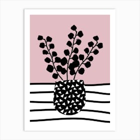 Eucalyptus Pink Art Print