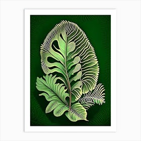 Tongue Fern 1 Vintage Botanical Poster Art Print