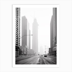 Shenzhen, China, Black And White Old Photo 1 Art Print