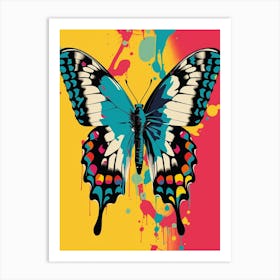 Pop Art Swallowtail Butterfly  4 Art Print