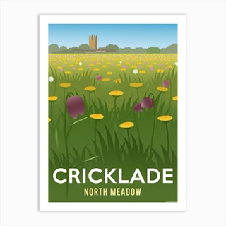 Cricklade North Meadow Art Print