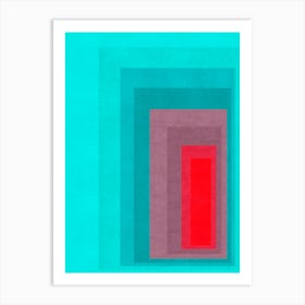 Modern gradient geometry 7 Art Print