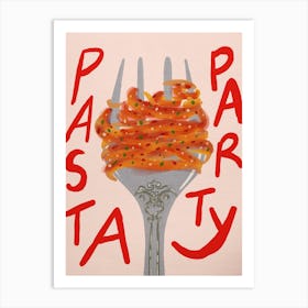 Pasta Party Art Print