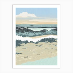 Day At The Beach Art Print