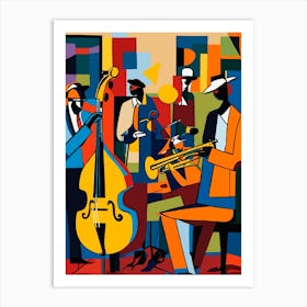 4 Jazz Musicians 2 Art Print
