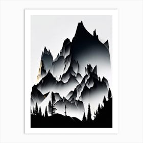 Dolomiti Bellunesi National Park Italy Cut Out Paper Art Print