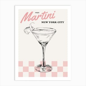 Retro Martini Art Print