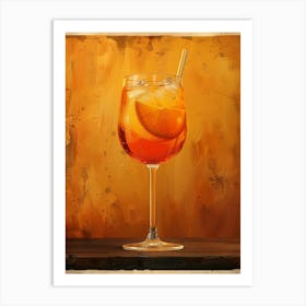 Aperol Spritz Orange 25 Art Print