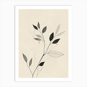 Leaves On A Branch Art Print