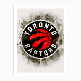 Toronto Raptors Paint Art Print