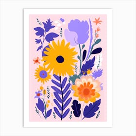 Watercolor Flowers 2 Art Print