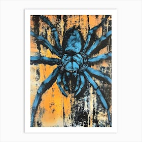 Blue Spider Art Print