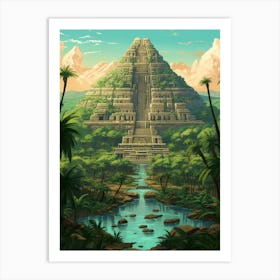 Pyramids Of Giza Highly Detailed Pixel Art Retro Ae 67494898 71cf 4a24 9515 5e476e8e7abc 0 Art Print