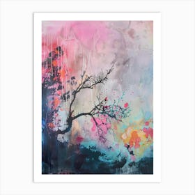 Abstract Tree Painting 1 Art Print