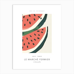 Watermelon Le Marche Fermier Poster 5 Art Print