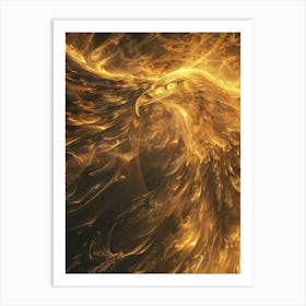 Eagle In Flames Art Print