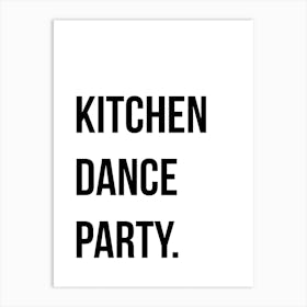 Kitchen Dance Party Art Print