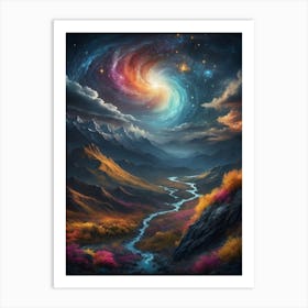 Galaxy In The Sky Art Print