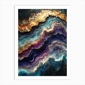 Stunning Whimsical Marble 24 Art Print