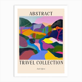 Abstract Travel Collection Poster South Africa 3 Art Print