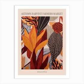 Fall Botanicals Heliconia Poster Art Print