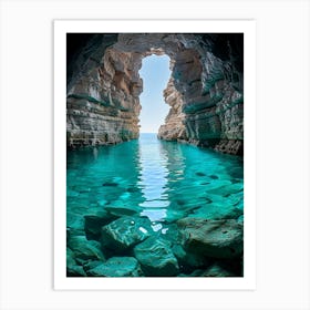 Caves Of Crete 1 Art Print