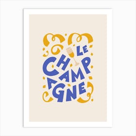 Le Champagne French Art Print