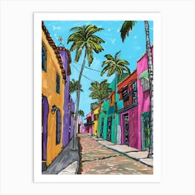 Colorful Street 1 Art Print