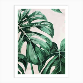 Monstera Leaves 2 Art Print