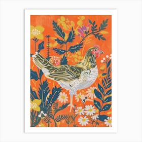 Spring Birds Chicken 2 Art Print