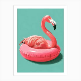 Pink Flamingo 4 Art Print