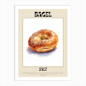 Salt Bagel 6 Art Print