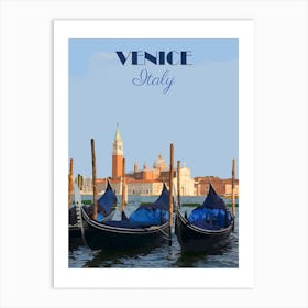 Venice, Italy Travel Poster, Karen Arnold Art Print