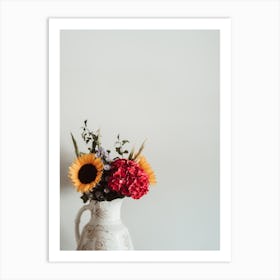 Sunflowers In A Vase Art Print