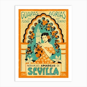 Sevilla Naranja Art Print