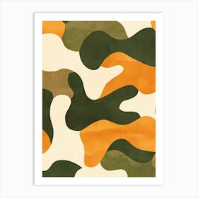 Camouflage Pattern Art Print