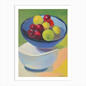 Redcurrant Bowl Of fruit Art Print