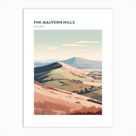 The Malvern Hills England 4 Hiking Trail Landscape Poster Art Print