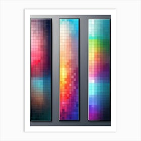 Set Of Colorful Banners Art Print