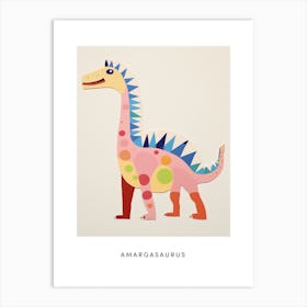 Nursery Dinosaur Art Amargasaurus 3 Poster Art Print