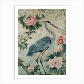 Asian Heron Art Print