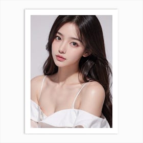 Korean Model Art Print