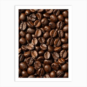 Coffee Beans Background Art Print