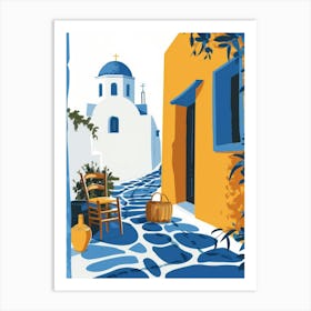 Greek Village 2 Art Print