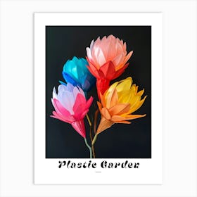 Bright Inflatable Flowers Poster Protea 2 Art Print