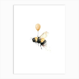 Bee And Balloon Art Print