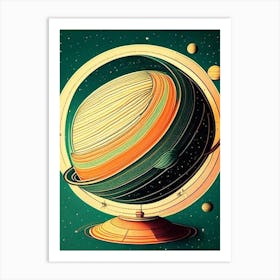 Planetarium Vintage Sketch Space Art Print